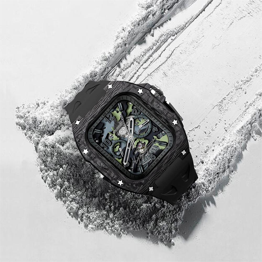 Novex Karbonfibersett for Apple Watch Ultra Retrofit-etui