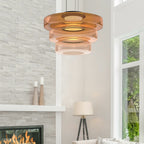 Asteron Pendant Light With Glass Ceiling Lamp In Bauhaus Style