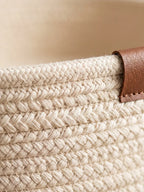 Portable Cotton Rope Baby Changing Basket with Pad