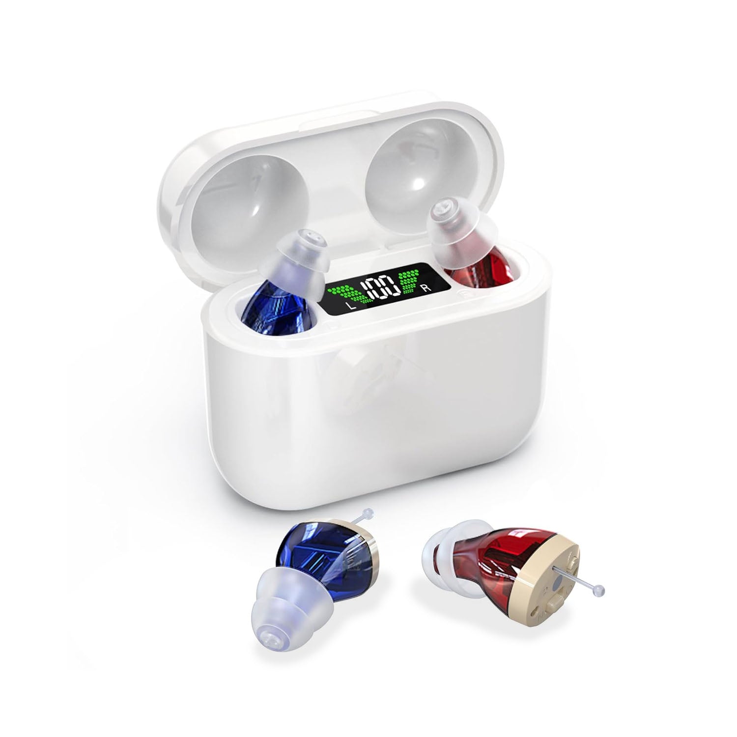 Amplificatori acustici Auralift Pro con custodia di ricarica