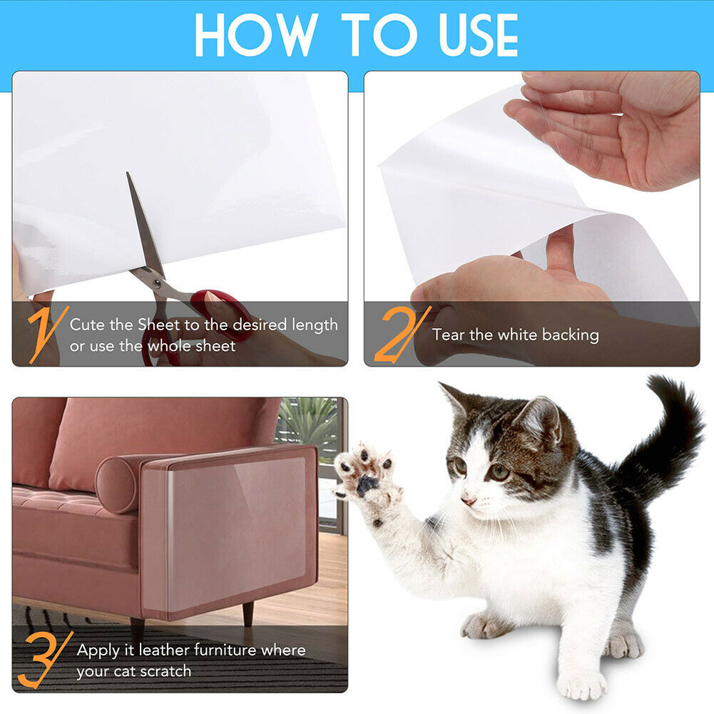 PawShield 8-Pack Cat Scratch-Guard Pads For Furniture
