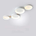 NovaLumen White Gray Metal Ceiling Light Modern Decor