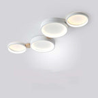 NovaLumen White Gray Metal Ceiling Light Modern Decor