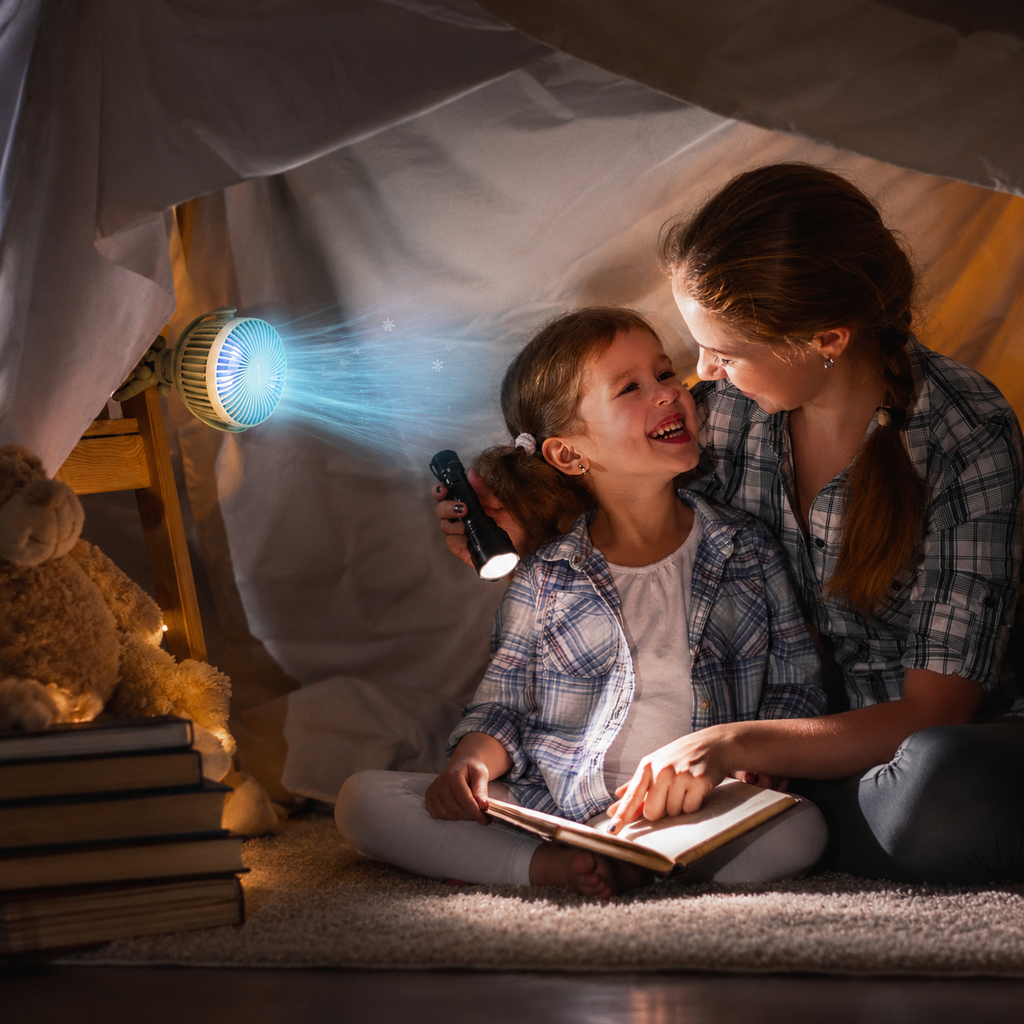 FlexGrip kinderwagenventilator draagbare USB-oplaadbare octopusventilator voor babyspullen