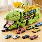 Dinosaurier-Spielset mit Autos und Rennstrecken