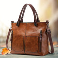 NordVine Handmade Leather Bag With Nordic Vintage Design