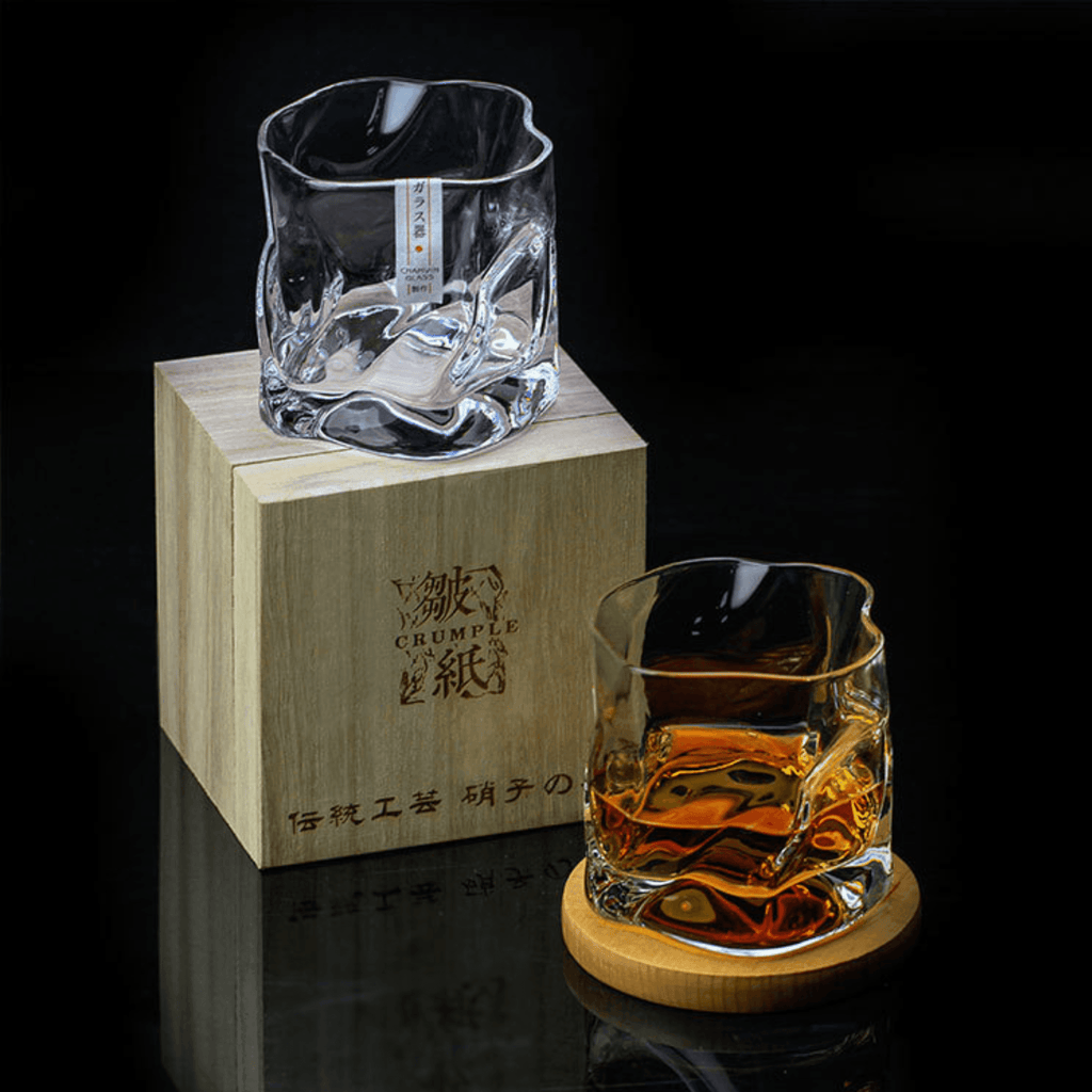 Kairo Glassworks Håndværker Edo Kiriko Whisky Krøllet Glas
