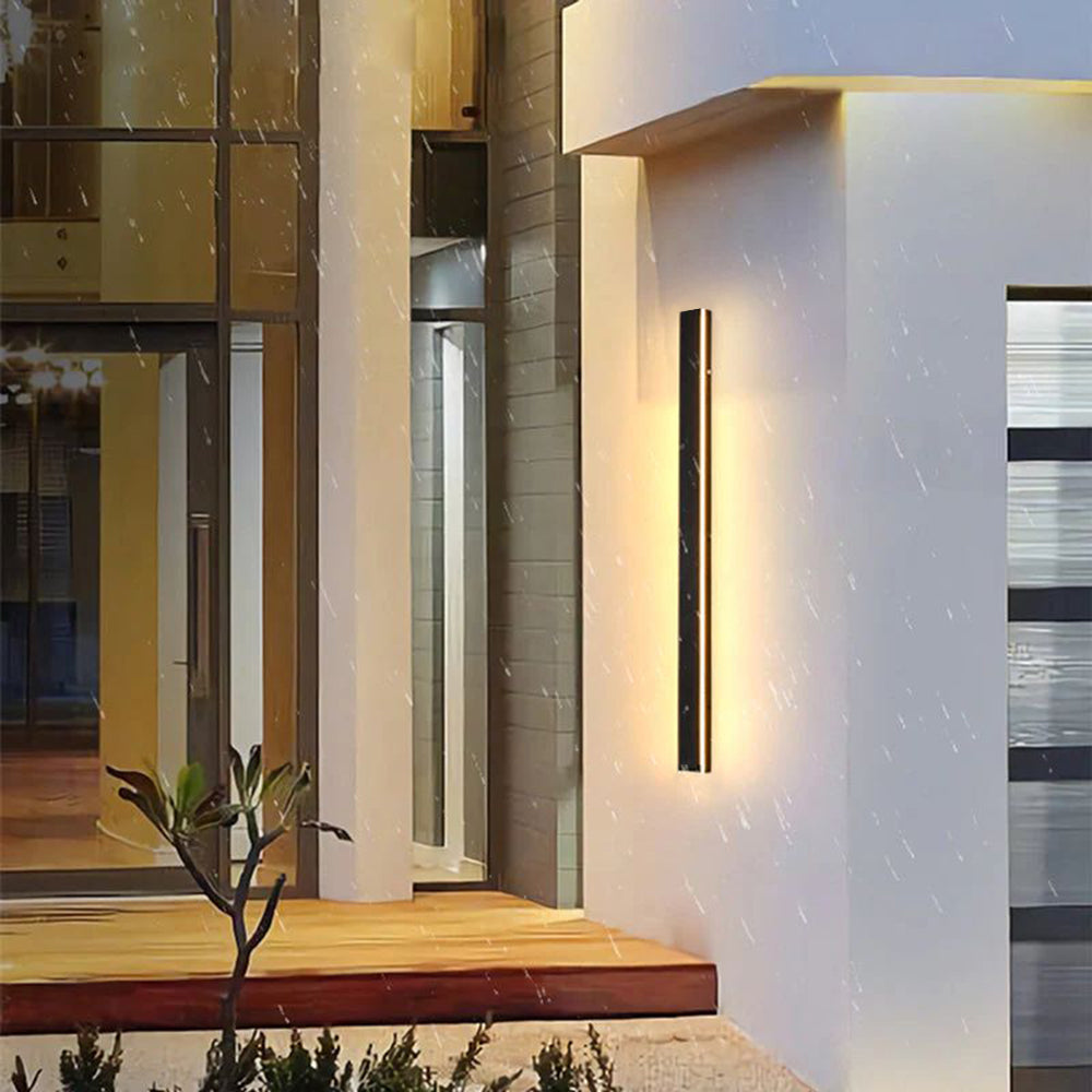 Nyx Black LED Finish Edition Linear Wall Light Outdoor