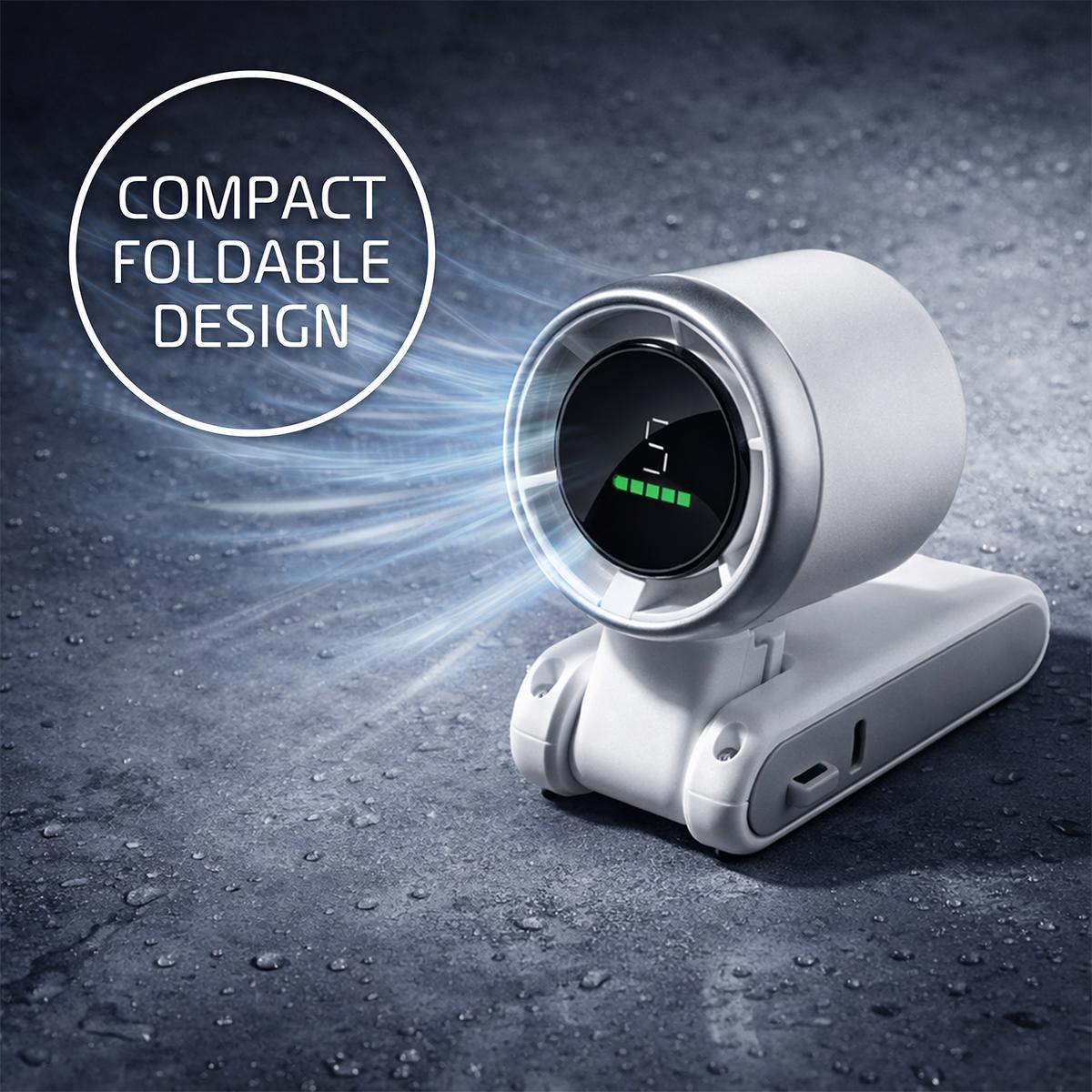 Ventilatore portatile compatto AirMini ricaricabile via USB per viaggi