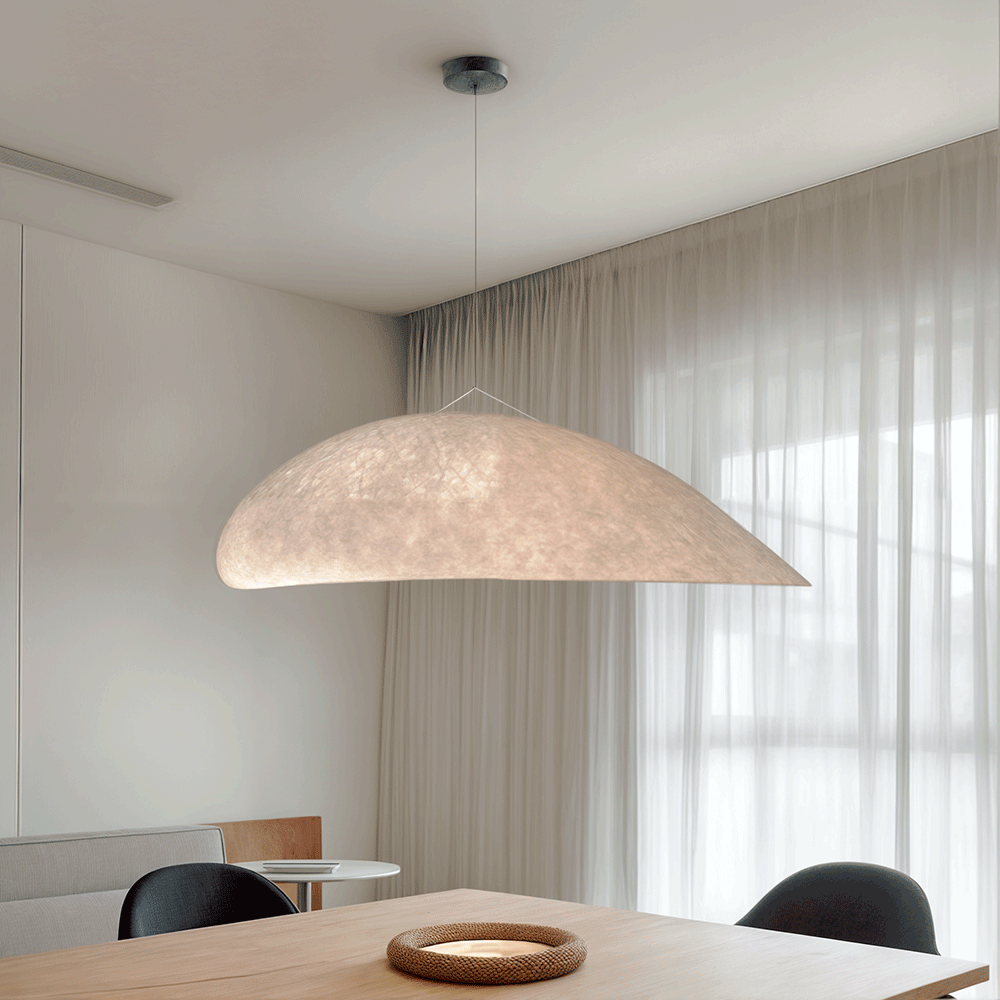 Nordic Glow Lyra Premium LED Chandelier With Silk Leaf