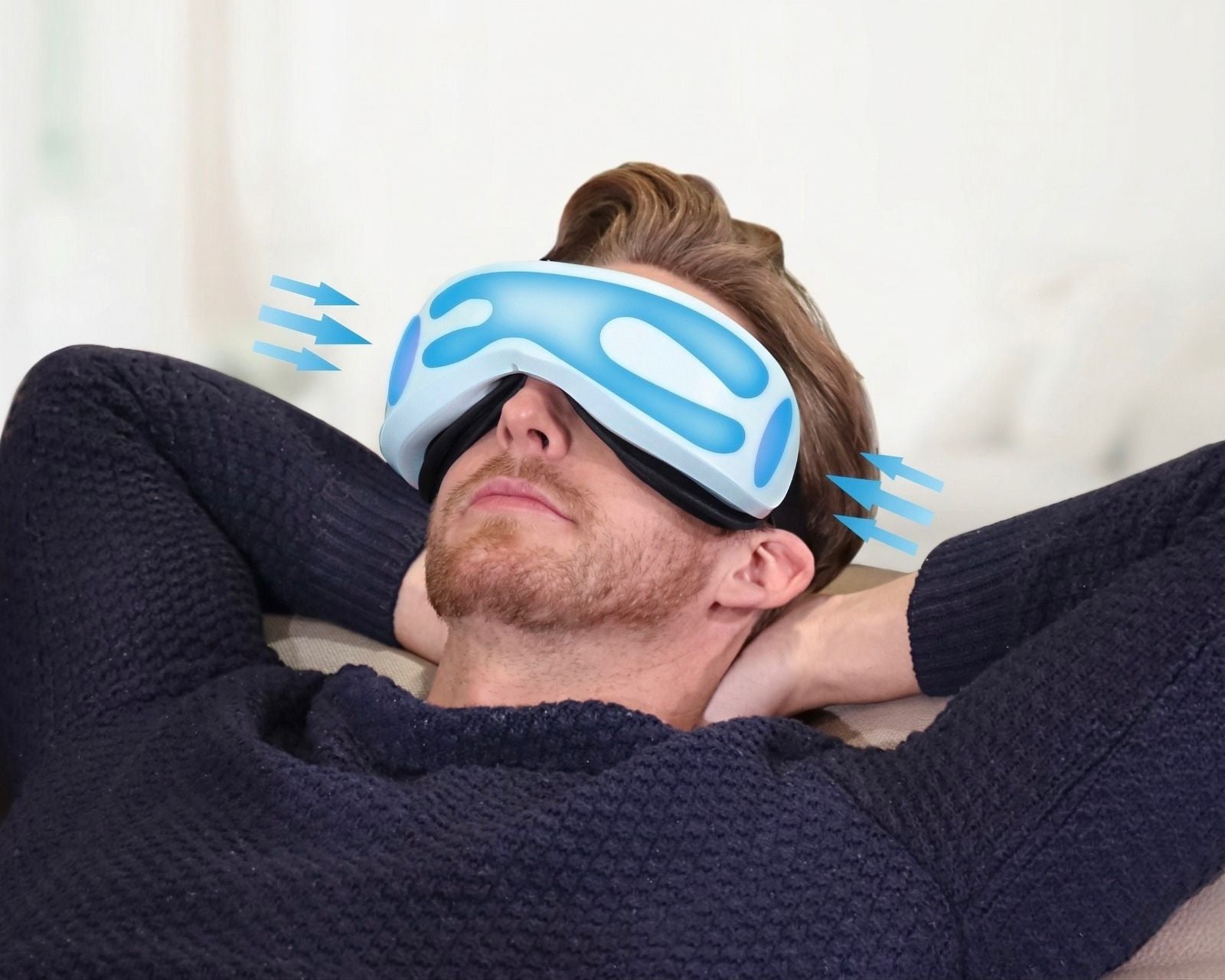 Massaggiatore per occhi con airbag intelligente per rilassamento e terapia del sonno