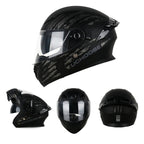 Casco FlipGuard Aprobado por DOT con Doble Lente para Motociclistas