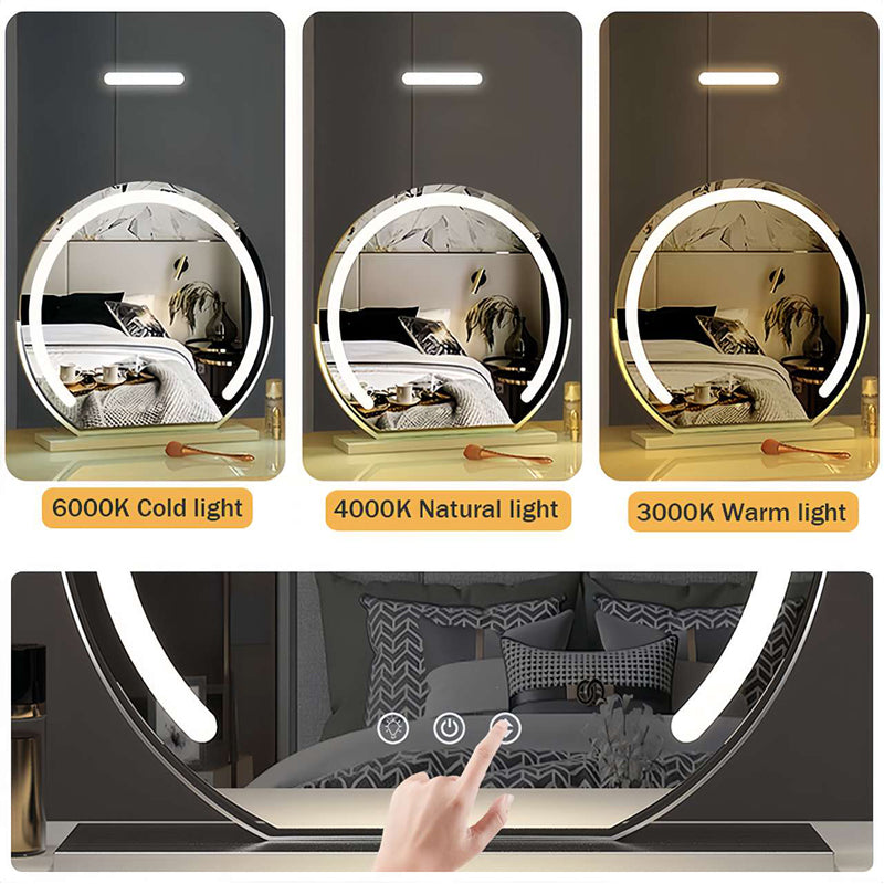 Luminara Dimmable LED Vanity Mirror With Touch Activation For Makeup