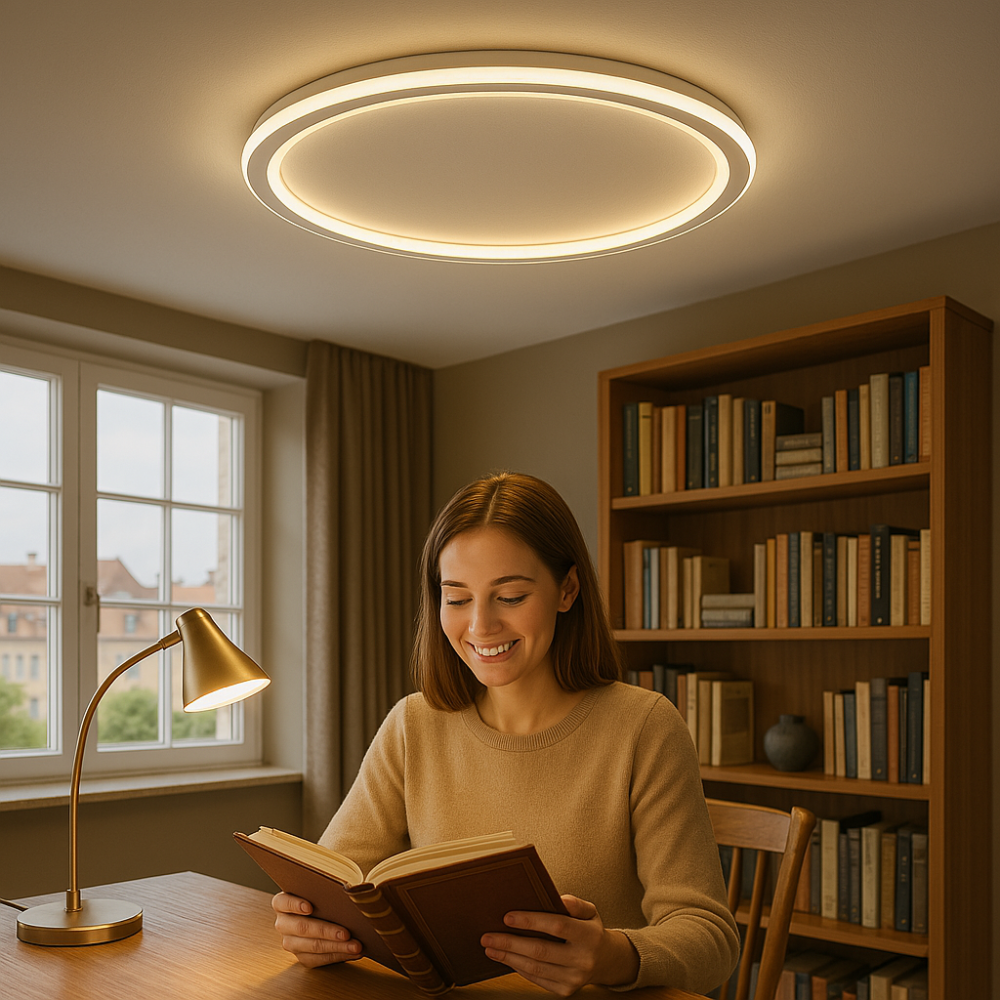 Lampu Siling LED Boleh Laras SkagaNova Nordic Dalam Putih Hangat