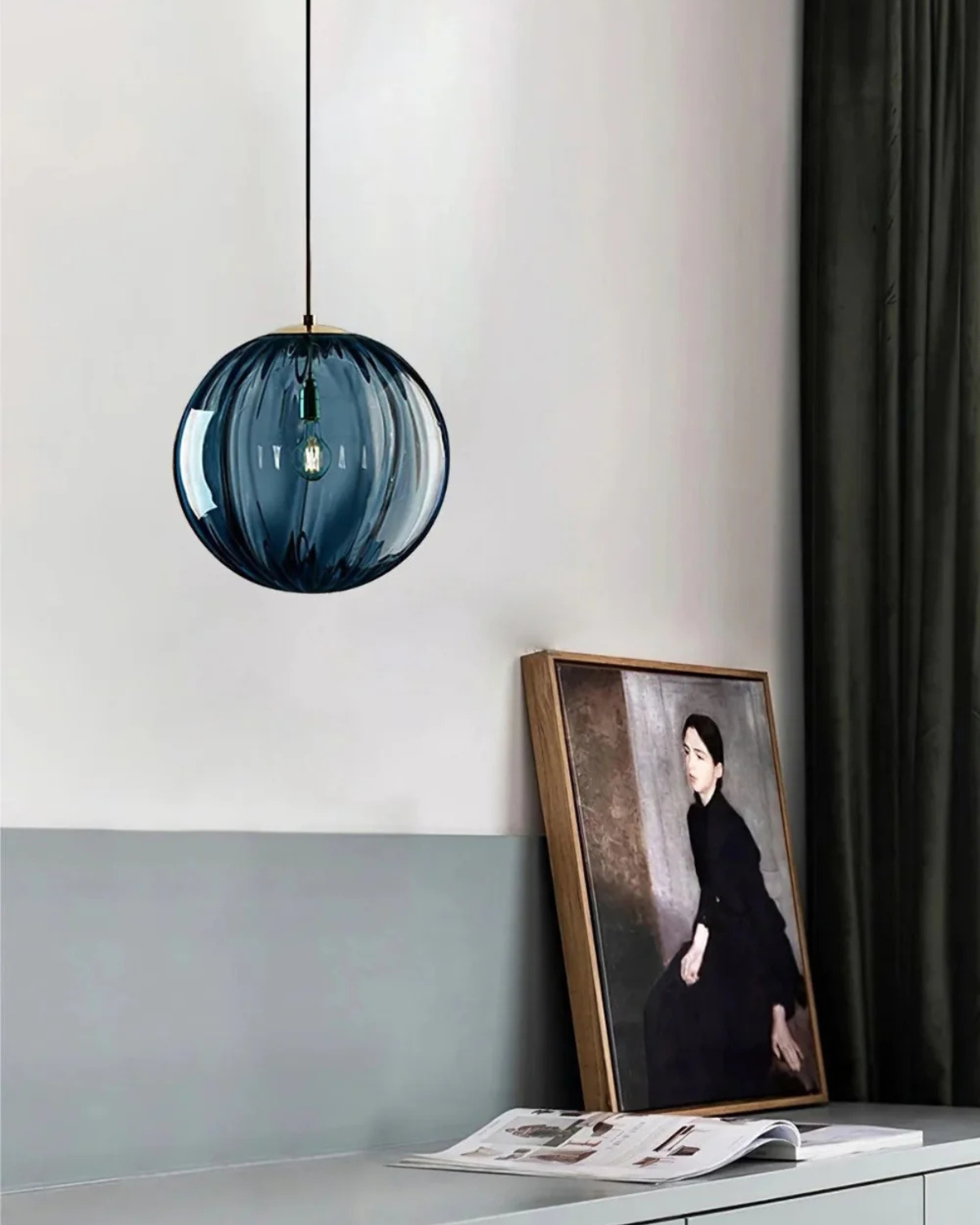 VeraLux Amber Glass Light With Subtle Vintage Glow For Any Ceiling