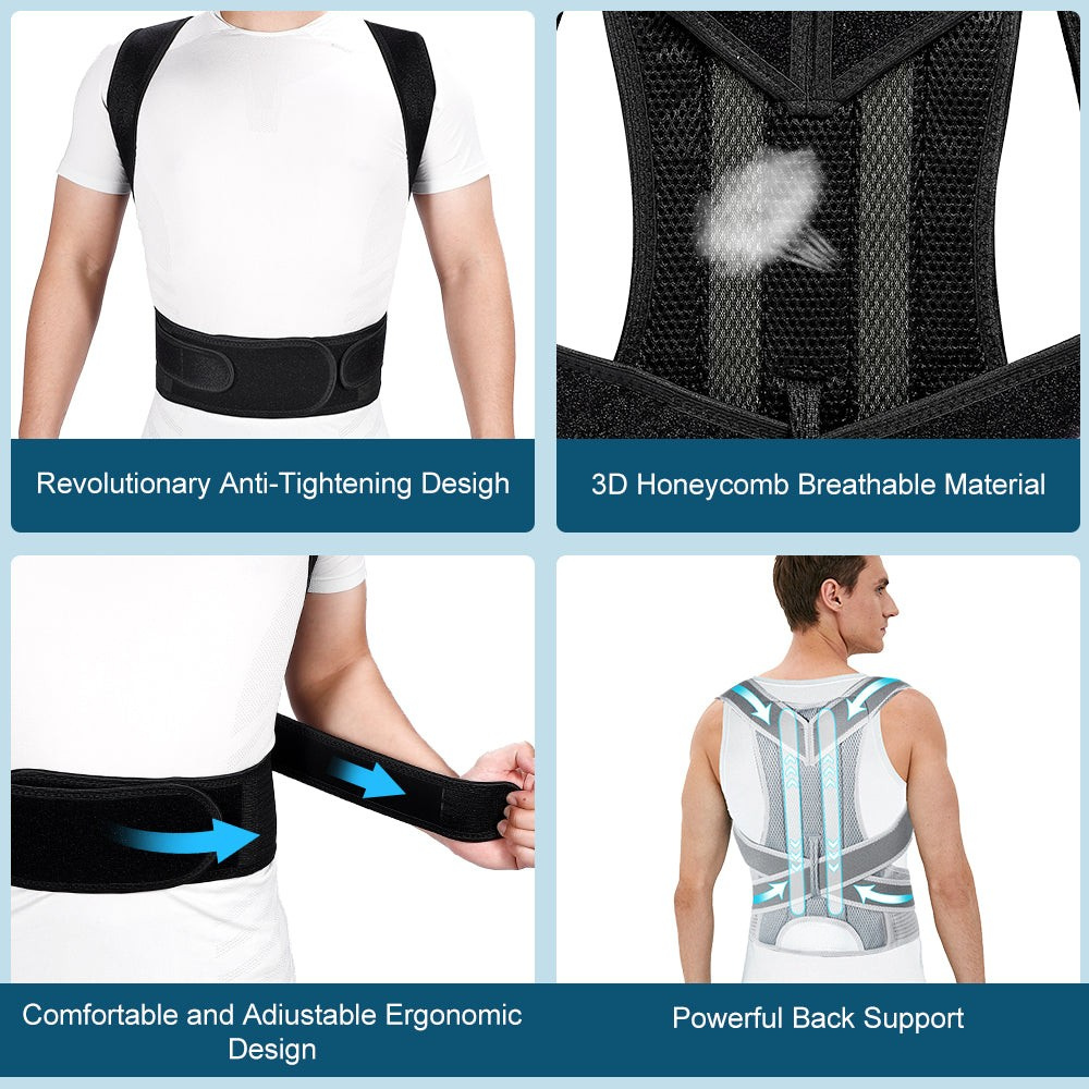 AlignEase Unisex Lumbar Support Brace For Daily Comfort And Alignment