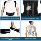 AlignEase Unisex Lumbar Support Brace For Daily Comfort And Alignment