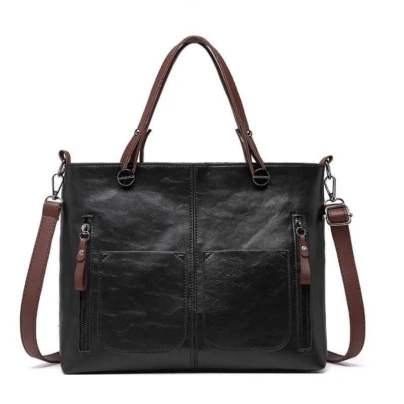 NordVine Handmade Leather Bag With Nordic Vintage Design