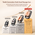 Body Reset – 20-Head Full-Coverage Massager with Red Light & Deep Percussion Relief