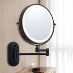 Espejo de Afeitar de Pared Recargable Luxa con Iluminación LED 1X 10X