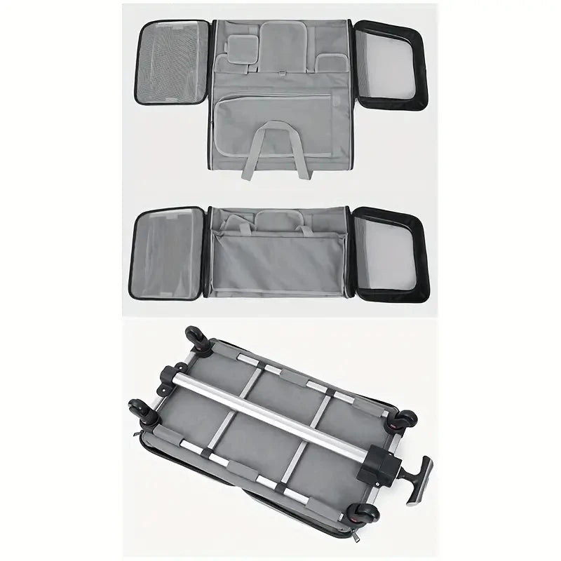 Travel System For Extra Large Pets, Portable With Detachable Trolley And Carrier