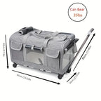 Travel System For Extra Large Pets, Portable With Detachable Trolley And Carrier