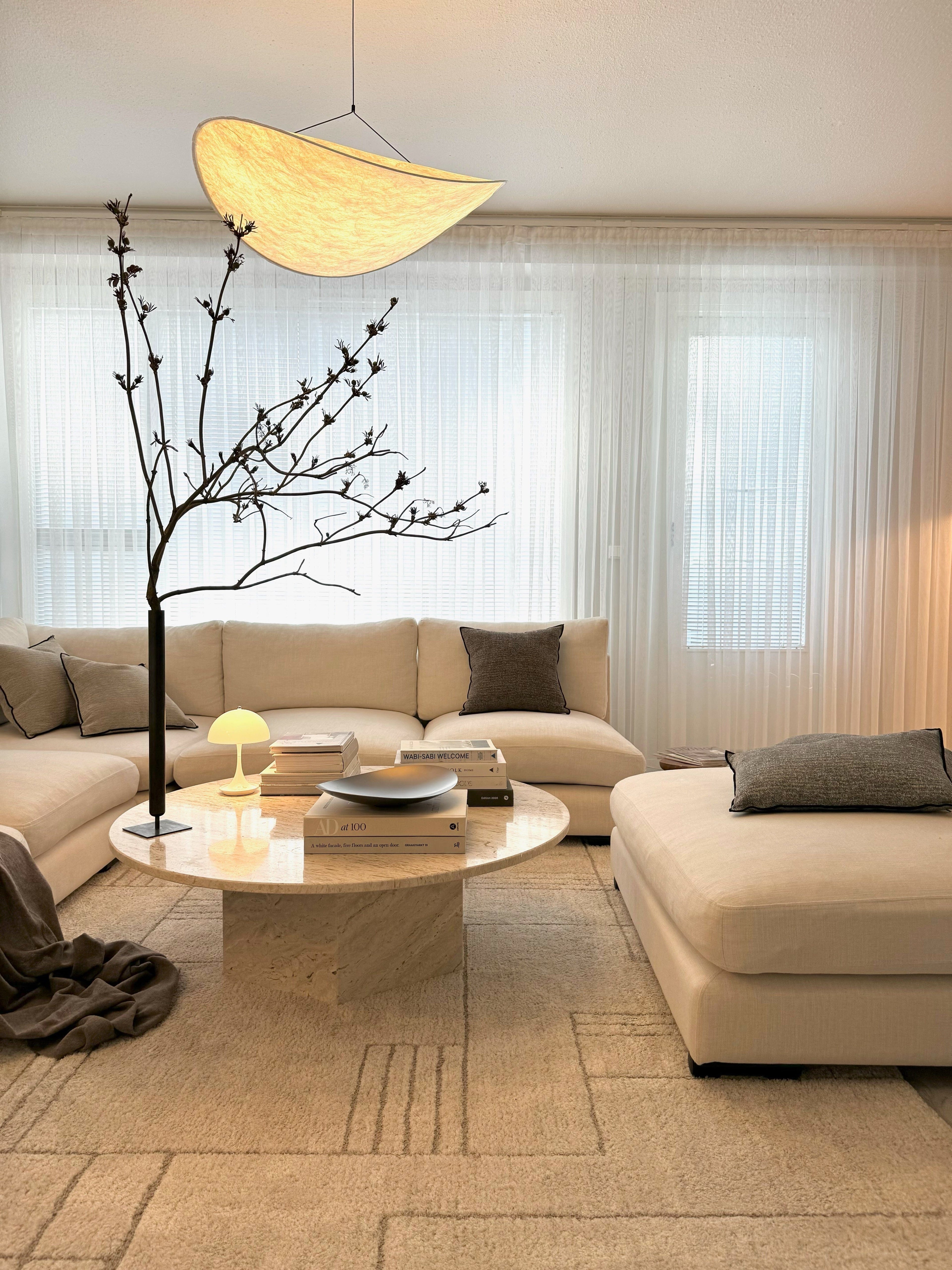 Nordic Glow Lyra Premium LED Chandelier With Silk Leaf