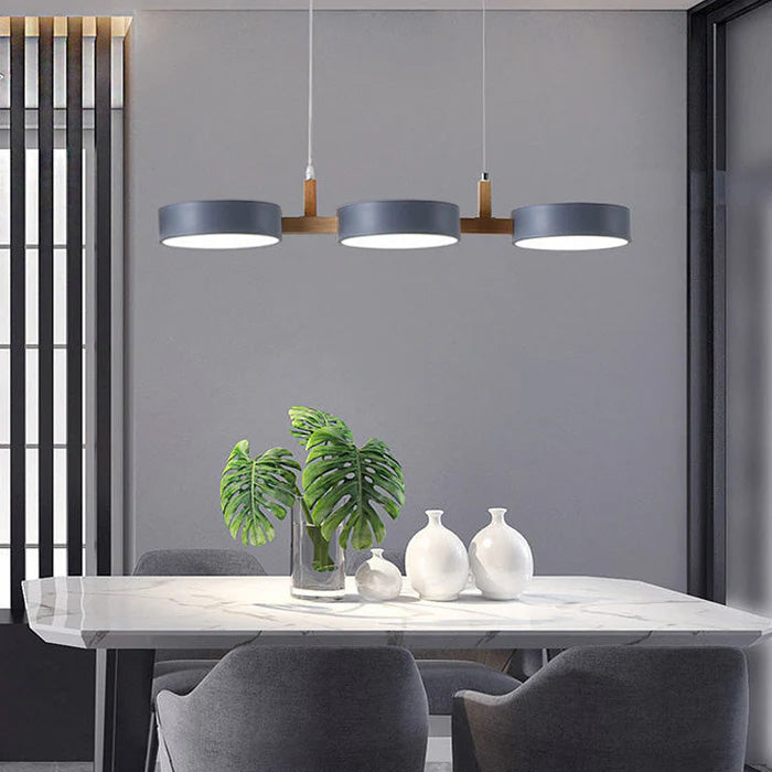 Luminária de Teto Nordic Flush com Múltiplas Cabeças para Cozinhas e Salas de Jantar