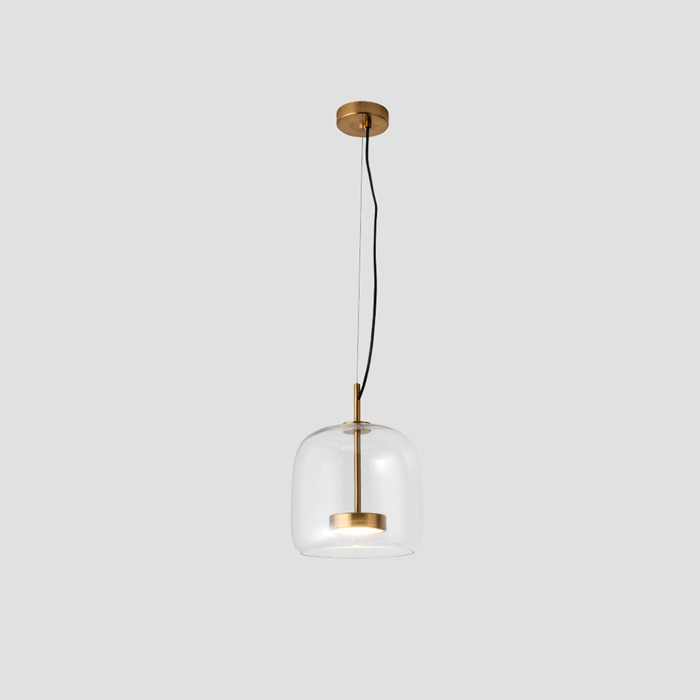 AuroraGold LED vintage -riippuvalaisin kultaisella lasilla