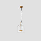 AuroraGold LED vintage -riippuvalaisin kultaisella lasilla