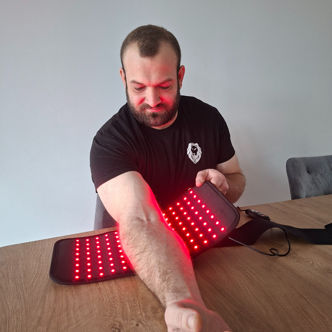Elbow Support For Joints With Red Infrared Light Pad