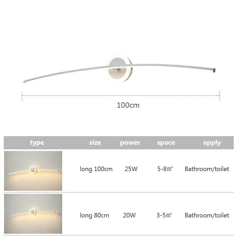 MirroLux LED-peilivalaisin moderniin kylpyhuoneeseen