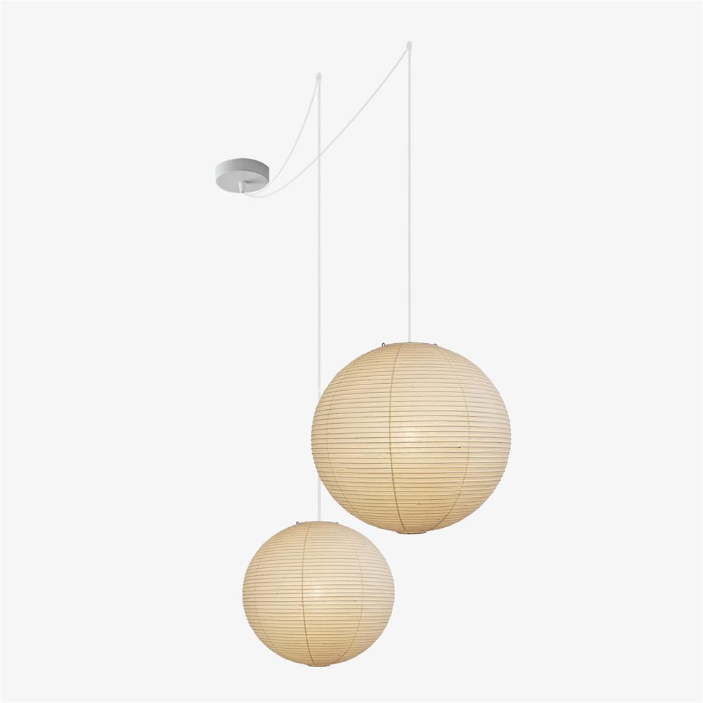 Kirei Studio Akari Inspired Midcentury Pendant Light For Modern Living Spaces