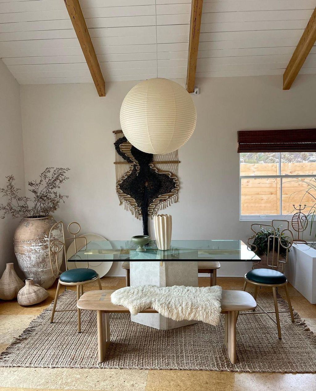 Kirei Studio Akari Inspired Midcentury Pendant Light For Modern Living Spaces