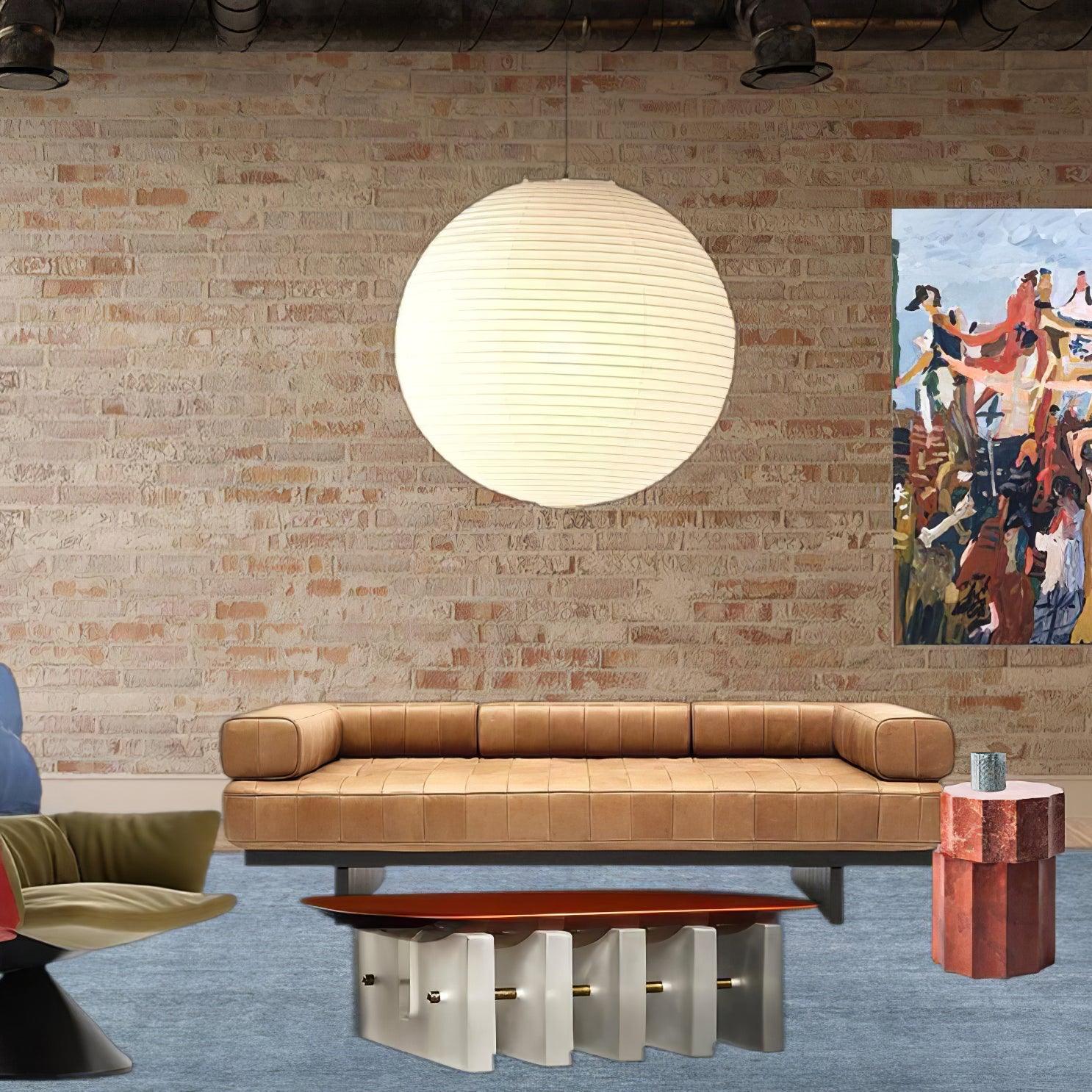 Kirei Studio Akari Inspired Midcentury Pendant Light For Modern Living Spaces
