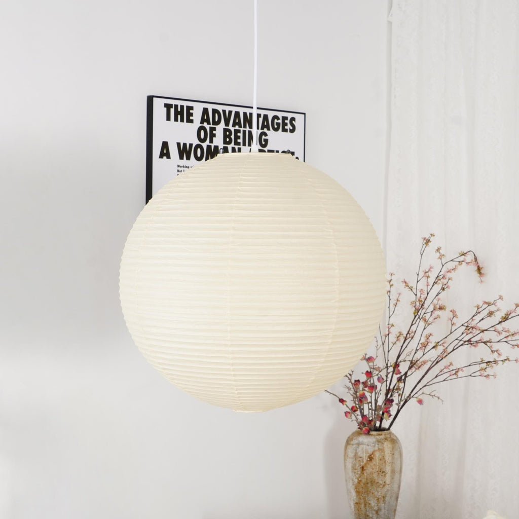 Kirei Studio Akari Inspired Midcentury Pendant Light For Modern Living Spaces
