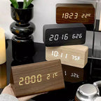 Arvoa Holzwecker mit digitaler Thermometeranzeige