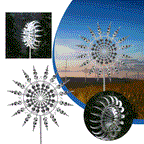 Rust Resistant Kinetic Metal Wind Spinner For Outdoor Garden Decor