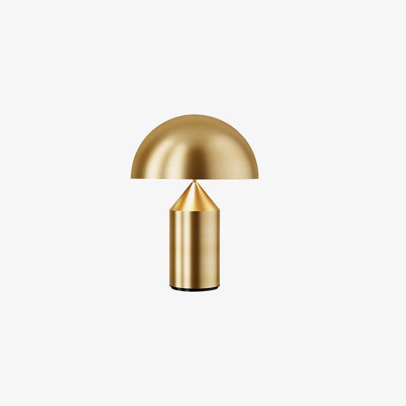Atollo Lunaro Sculptural Metal Lamp in Classic Italian Style