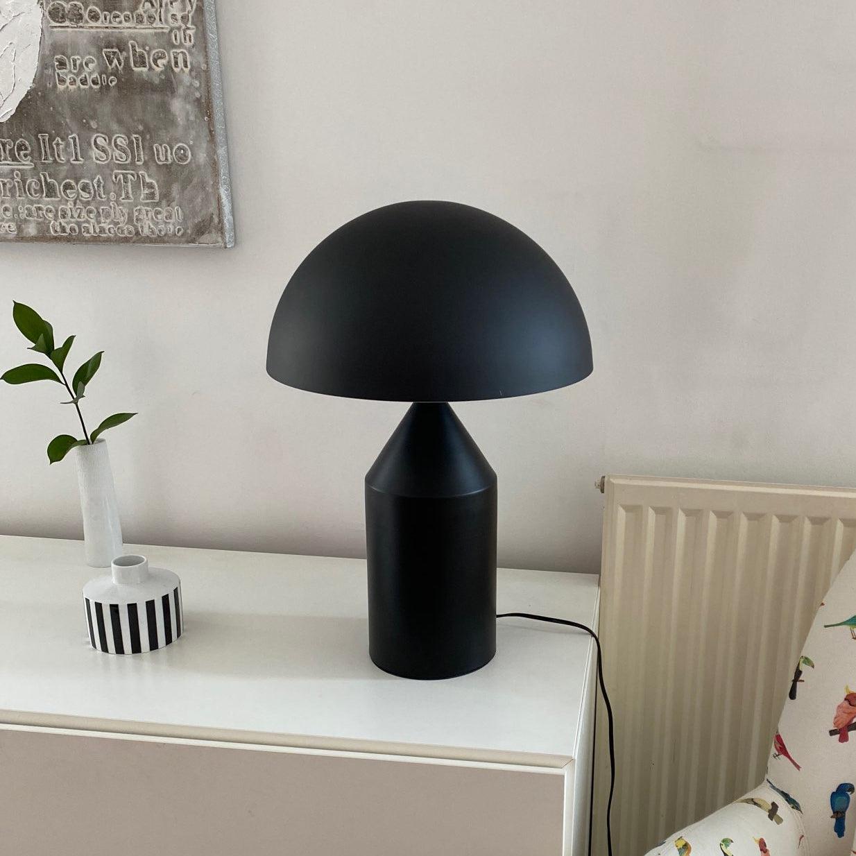 Atollo Lunaro Sculptural Metal Lamp in Classic Italian Style