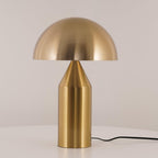 Atollo Lunaro Sculptural Metal Lamp in Classic Italian Style