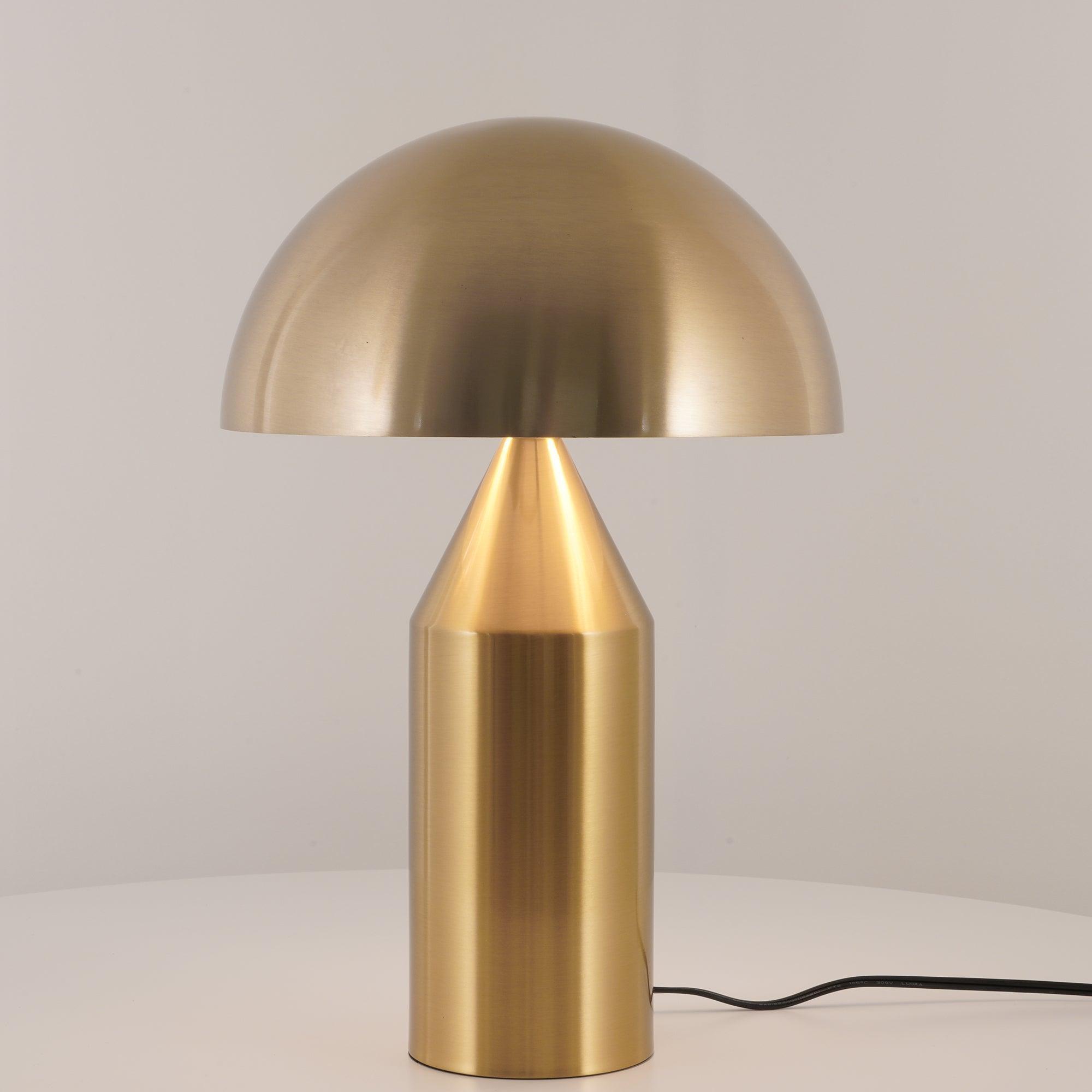 Atollo Lunaro Sculptural Metal Lamp in Classic Italian Style