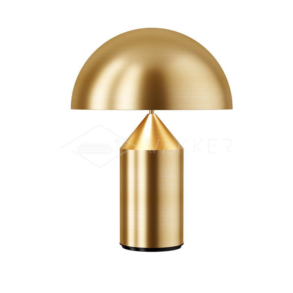 Atollo Lunaro Sculptural Metal Lamp in Classic Italian Style