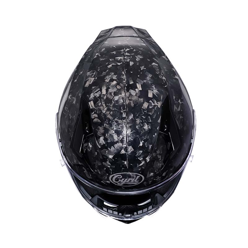 Riders Carbon Fiber Helmet, Lightweight Full Face Design, DOT ECE Approved