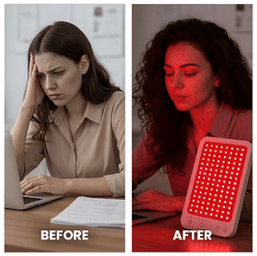 LuminaDeep Red Light Therapy Panel | 10-Minute At-Home Collagen & Recovery Treatment