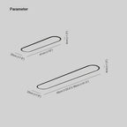 NovaOval Slim Profil Oval Deckenleuchte für Wohnbereiche