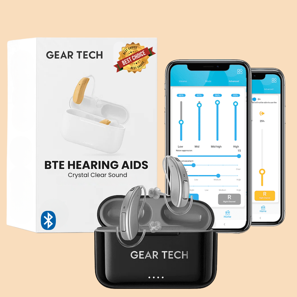Aparelho Auditivo Bluetooth Vero Recarregável BTE com Cancelamento de Ruído