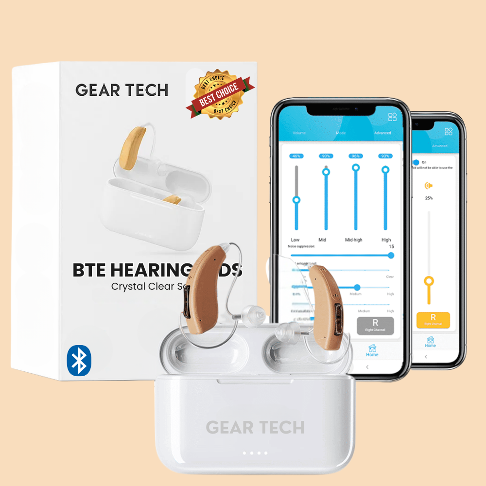 Aparelho Auditivo Bluetooth Vero Recarregável BTE com Cancelamento de Ruído