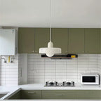 Liora Bauhaus Glass Pendant Light With Height Adjustment