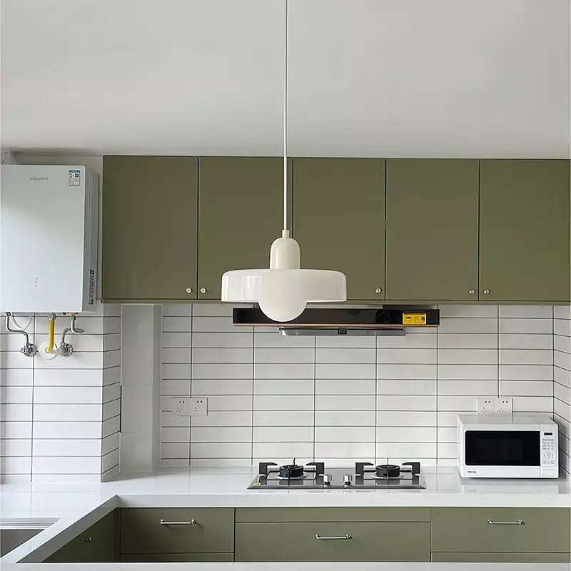 Liora Bauhaus Glass Pendant Light With Height Adjustment